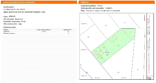 Piso situado en CL Bruc 85 Esc:1 Pl:-1 Pt:01 Santa Coloma de Gramenet 08923 Barcelona